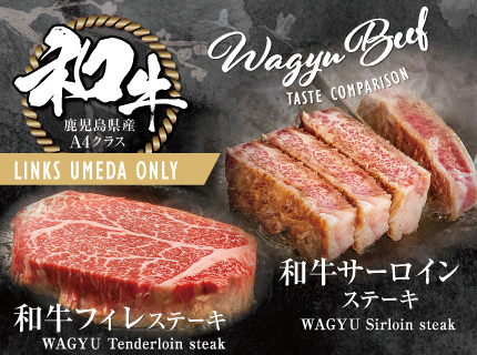 【LINKS梅田店】とろけるサシとバランスの良い肉質『和牛サーロインステーキ』販売開始！